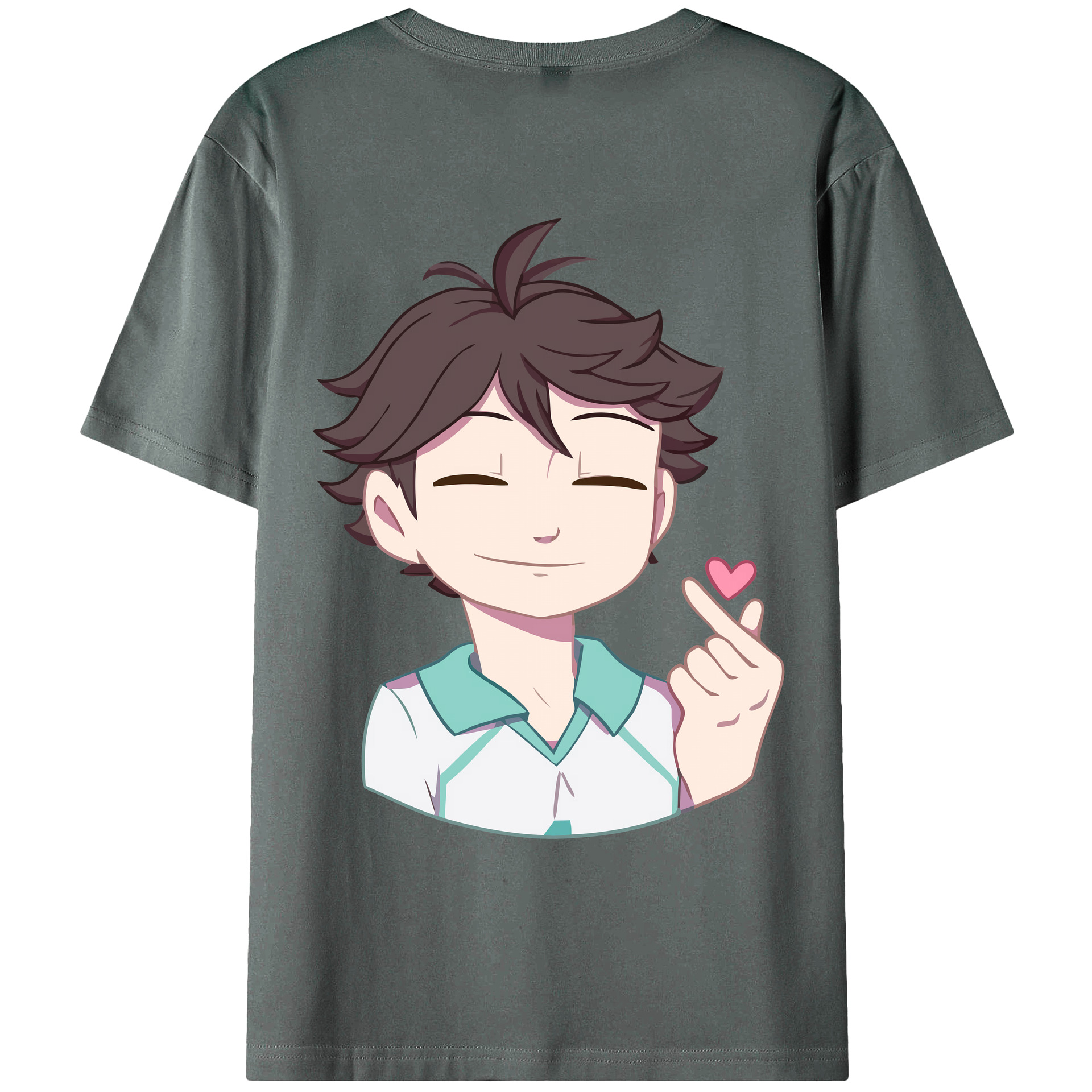 （画像用） ハイキュー!! Haikyu!! 綿100％ メンズ半袖Tシャツ（バックプリント） 通気性